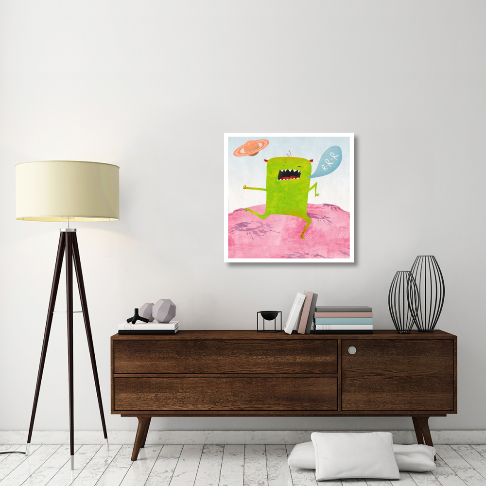Alien Friend Number 1-Paper Art-32&quotx32"