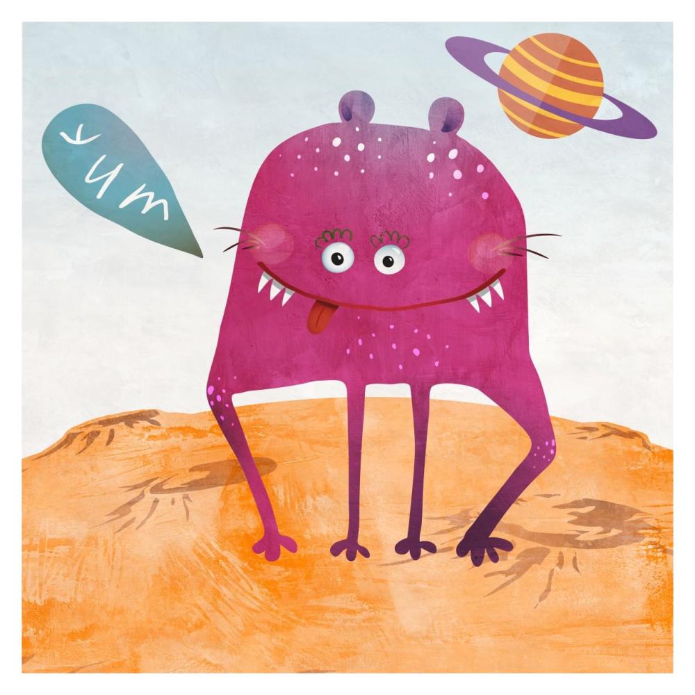 Alien Friend Number 2-Paper Art-32"x32"