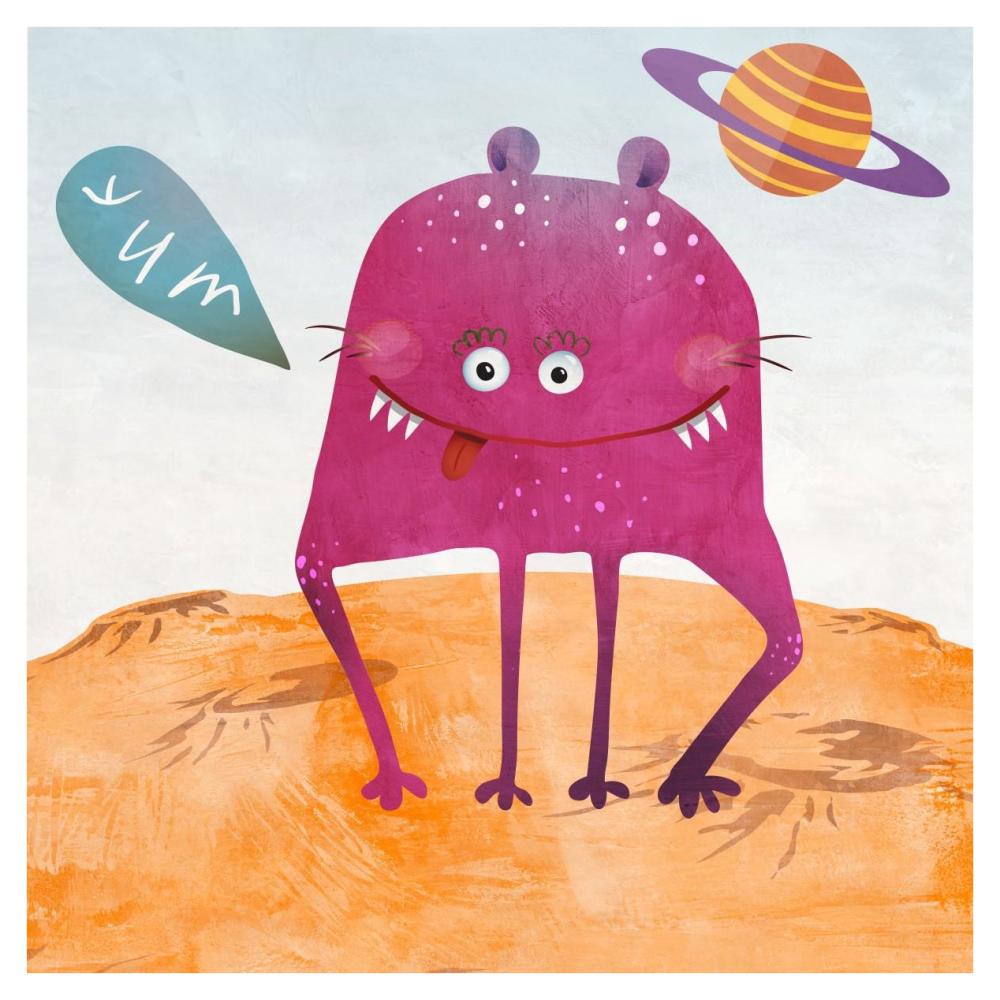 Alien Friend Number 2-Paper Art-38"x38"