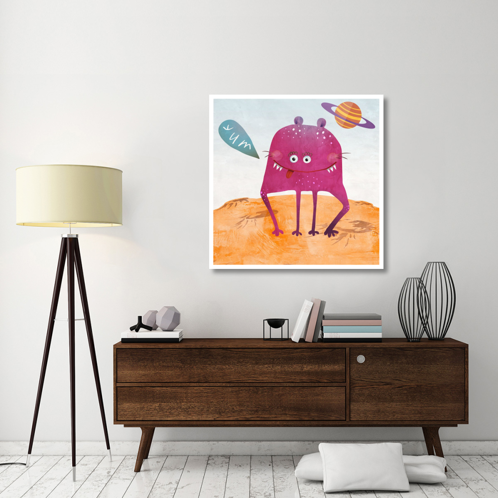 Alien Friend Number 2-Paper Art-42&quotx42"