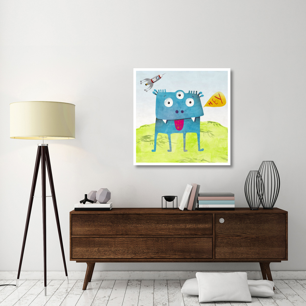 Alien Friend Number 3-Paper Art-38&quotx38"