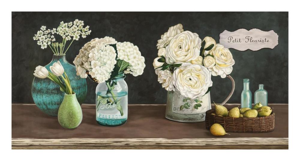 Petit Fleuriste-Paper Art-26"x14"