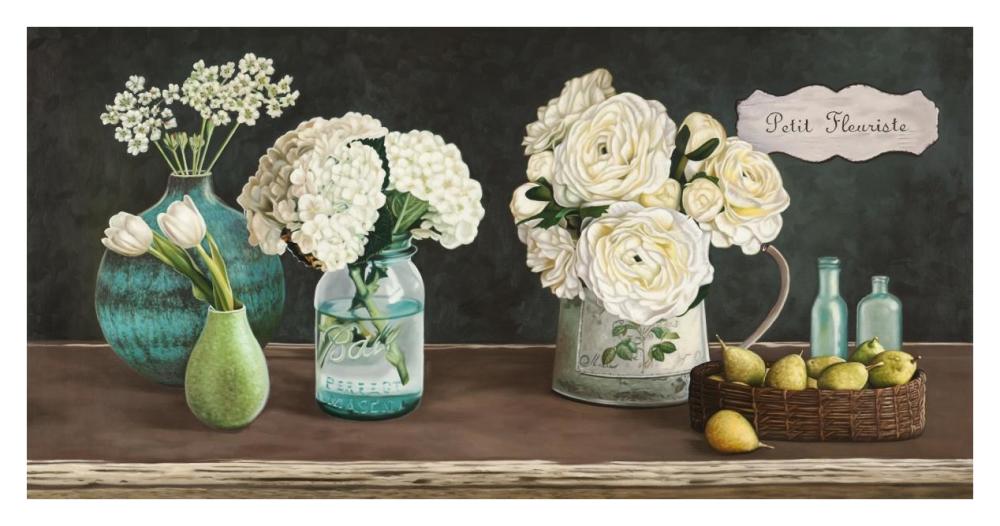Petit Fleuriste-Paper Art-38"x20"