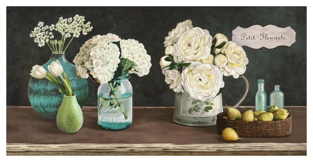 Petit Fleuriste-Paper Art-50"x26"