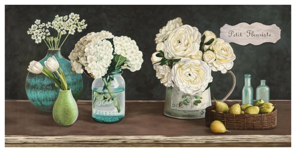 Petit Fleuriste-Paper Art-62"x32"