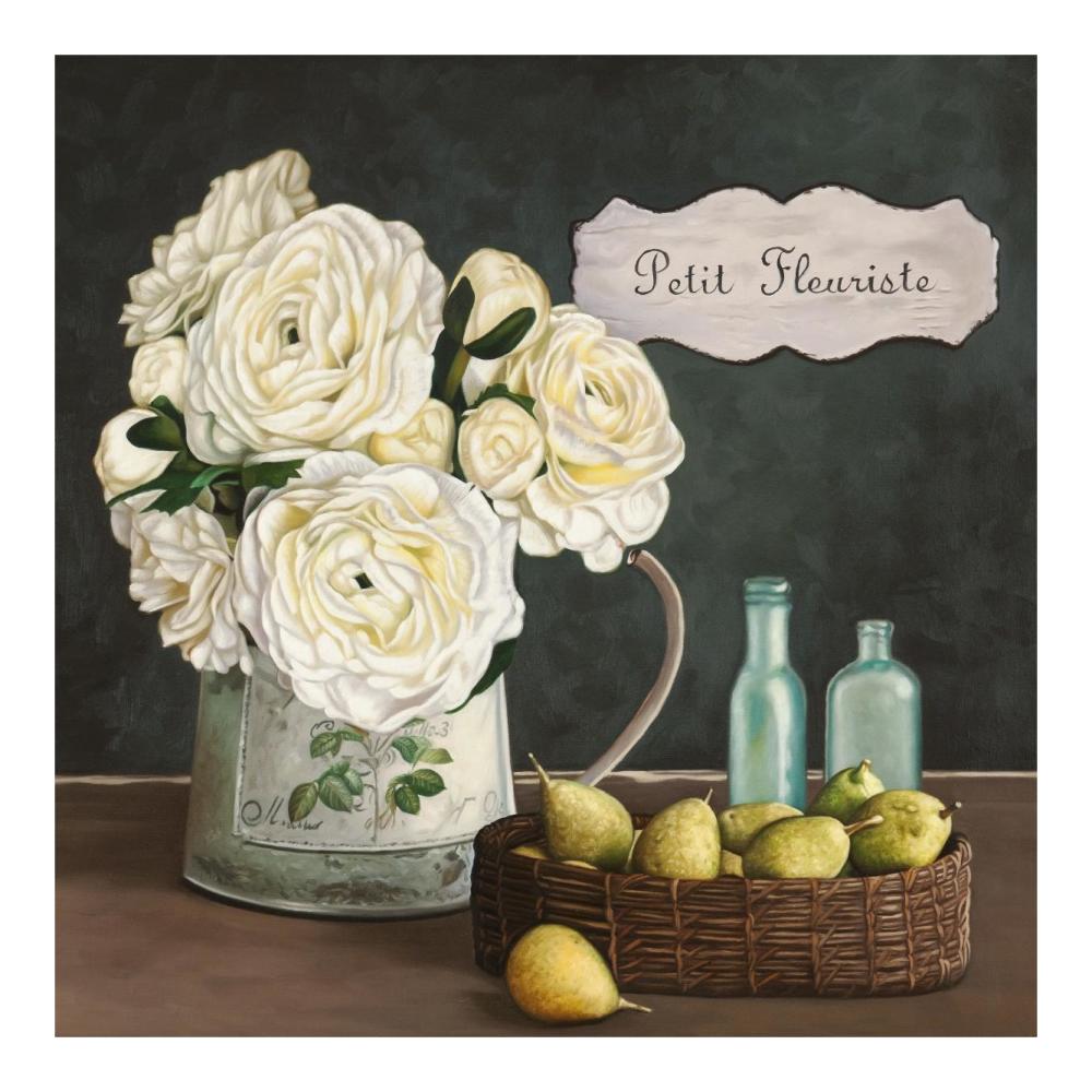 Petit Fleuriste II-Paper Art-20"x20"