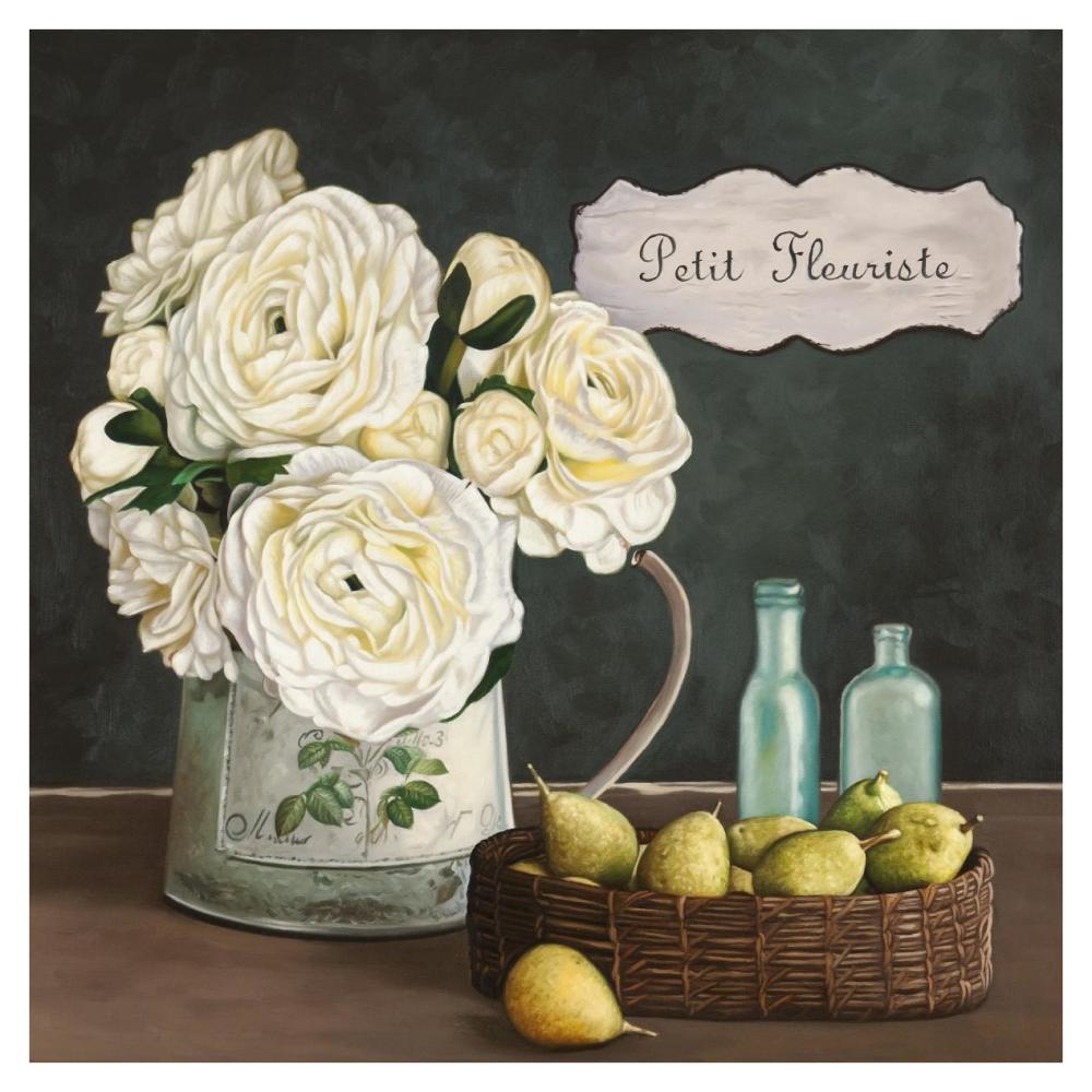 Petit Fleuriste II-Paper Art-38"x38"