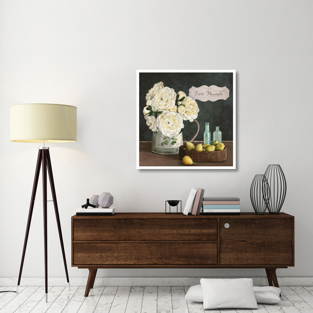 Petit Fleuriste II-Paper Art-38&quotx38"