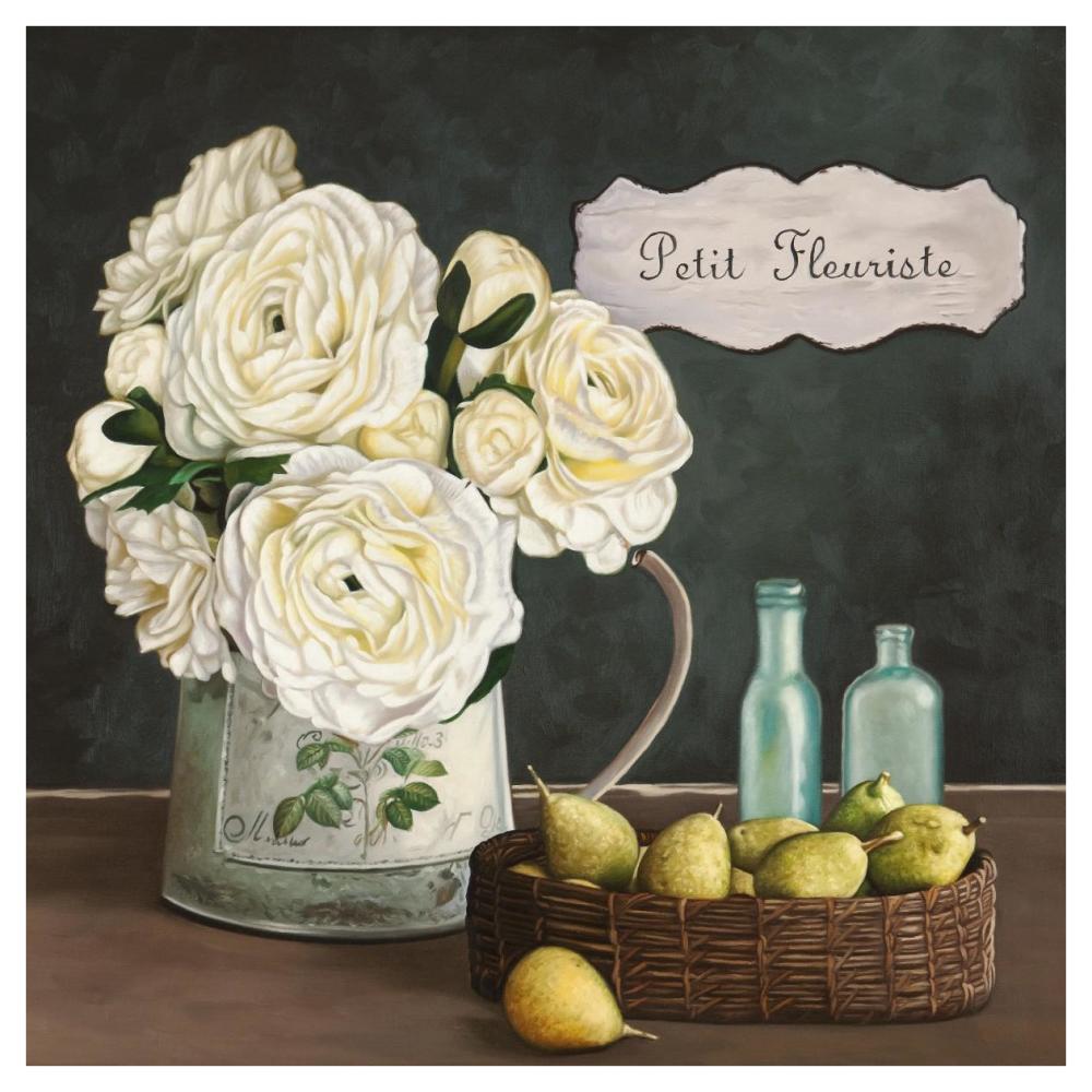 Petit Fleuriste II-Paper Art-42"x42"