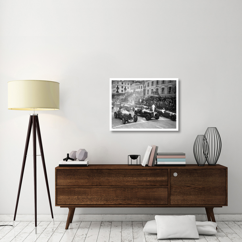 Le depart du Grand Prix de Monaco 1932-Paper Art-34&quotx26"