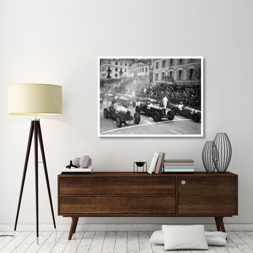 Le depart du Grand Prix de Monaco 1932-Paper Art-50&quotx38"