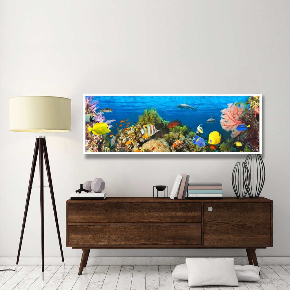 Life in the Coral Reef, Maldives-Paper Art-74&quotx26"