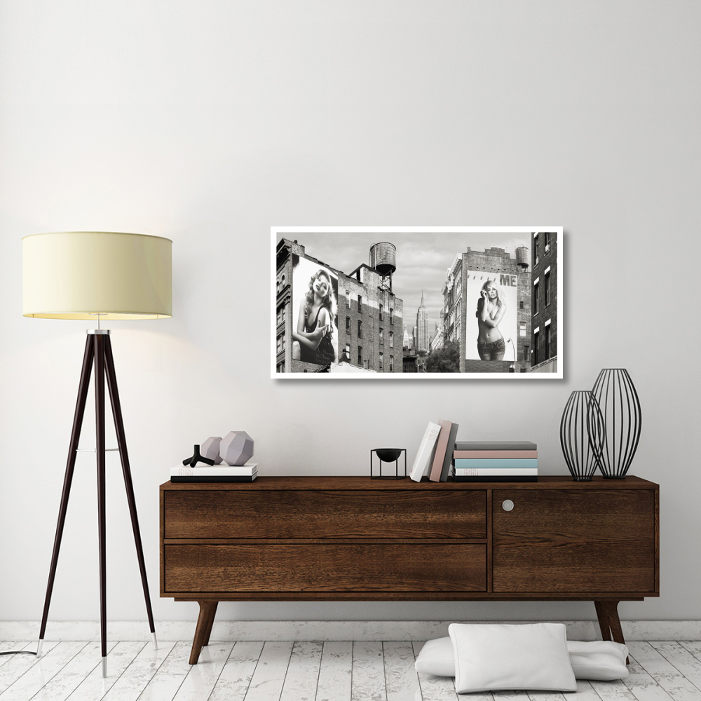 Billboards in Manhattan-Paper Art-50&quotx26"