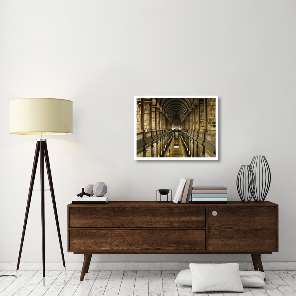 Interior of the Library, Trinity College, Dublin-Paper Art-34&quotx26"