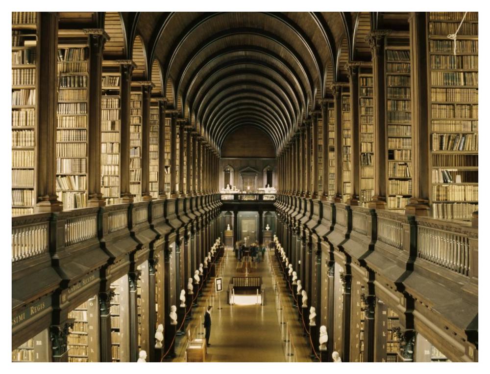 Interior of the Library, Trinity College, Dublin-Paper Art-42"x32"