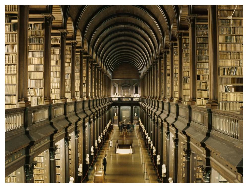Interior of the Library, Trinity College, Dublin-Paper Art-50"x38"