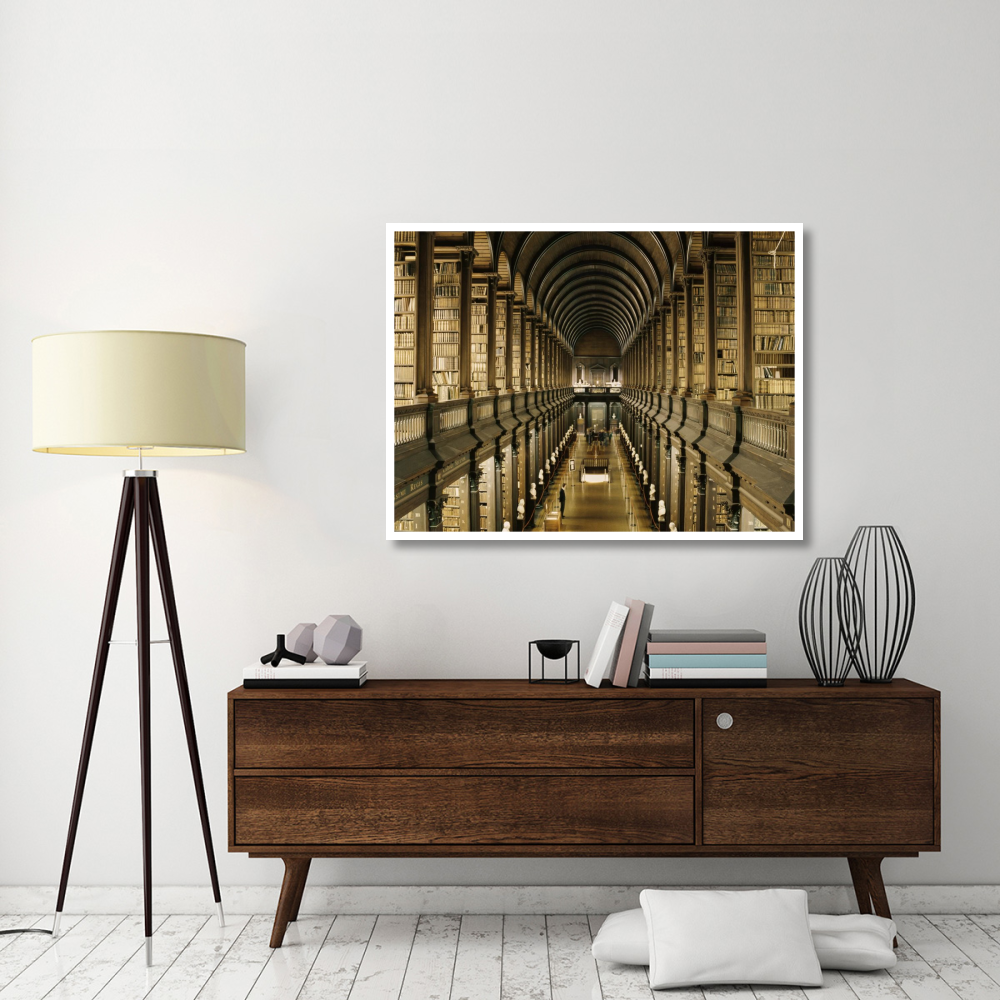 Interior of the Library, Trinity College, Dublin-Paper Art-50&quotx38"