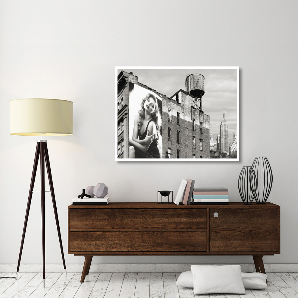 Billboards in Manhattan Number 1-Paper Art-50&quotx38"