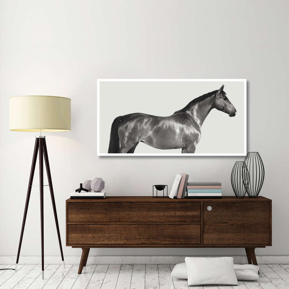 Kingsman Cavalier, English Thoroughbred-Paper Art-62&quotx32"