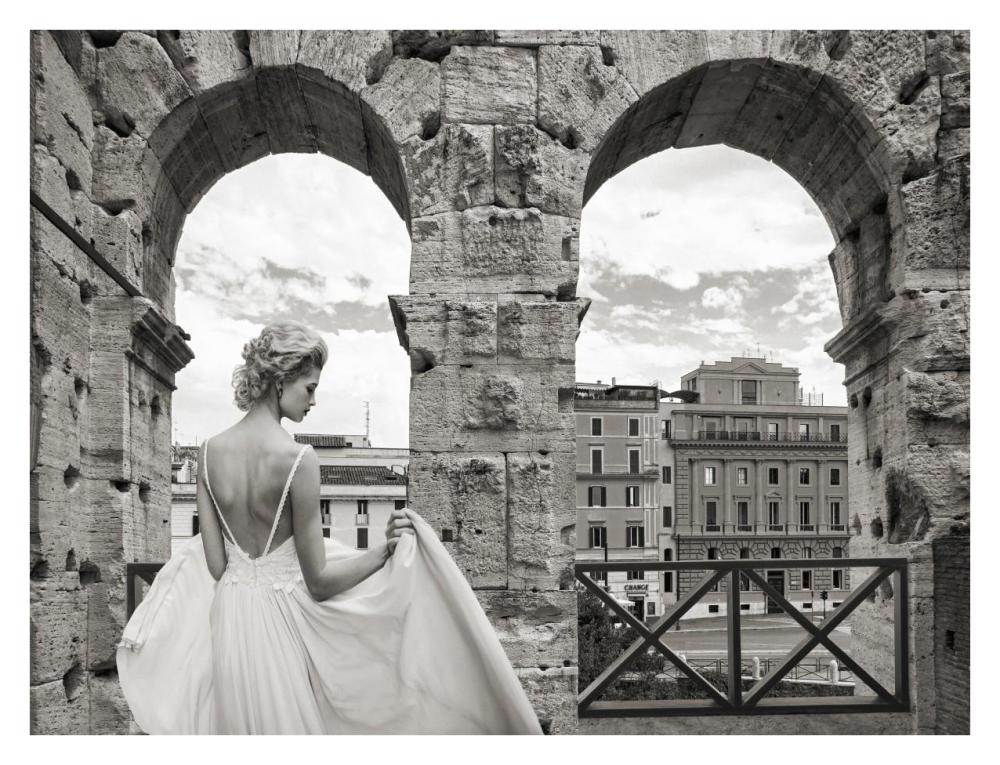 From the Colosseum, Rome-Paper Art-34"x26"