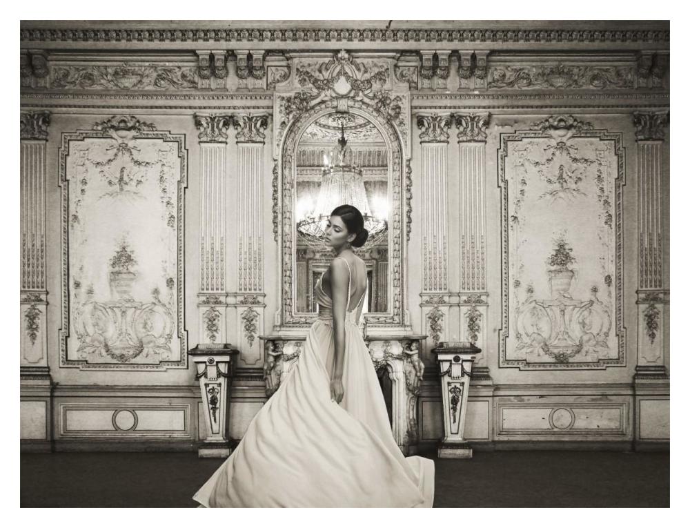At the Palace-Paper Art-18"x14"