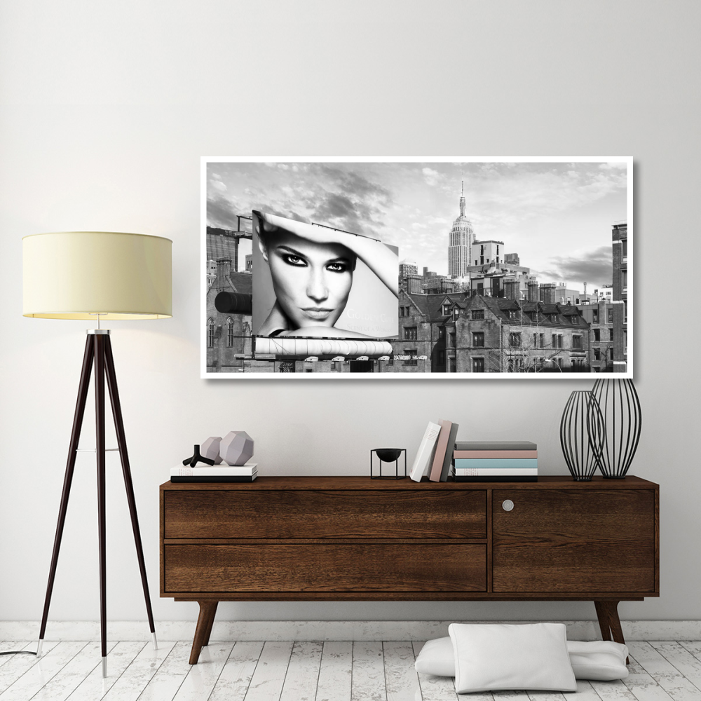 A Billboard in Manhattan-Paper Art-74&quotx38"