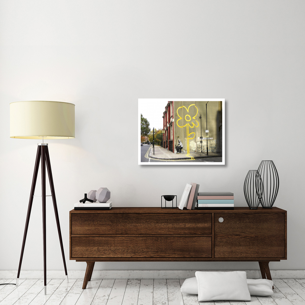 Pollard Street, London (graffiti attributed to Banksy)-Paper Art-34&quotx26"