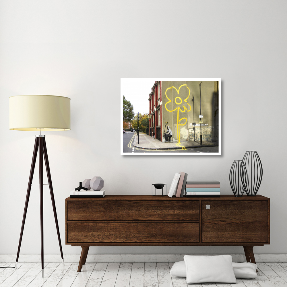 Pollard Street, London (graffiti attributed to Banksy)-Paper Art-42&quotx32"
