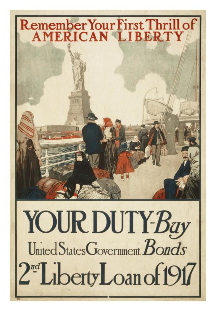 Remember Your First Thrill of American Liberty, 1917-Paper Art-22"x32"