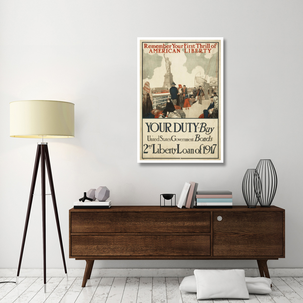 Remember Your First Thrill of American Liberty, 1917-Paper Art-34&quotx50"