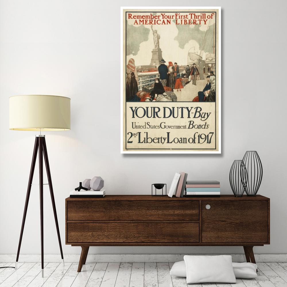 Remember Your First Thrill of American Liberty, 1917-Paper Art-42&quotx62"