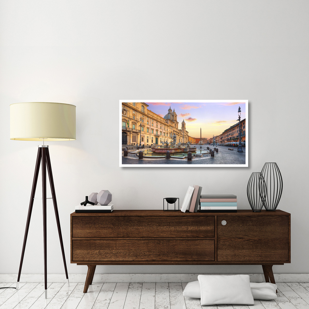 Piazza Navona, Roma-Paper Art-50&quotx26"