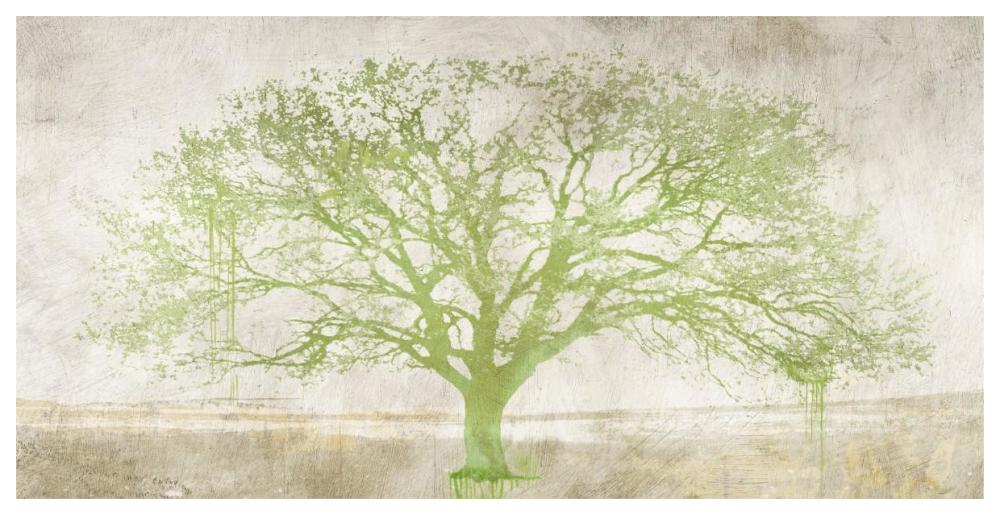 Green Tree-Paper Art-62"x32"