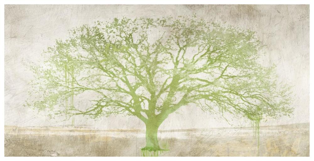 Green Tree-Paper Art-74"x38"
