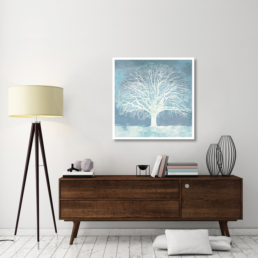 Aqua Oak-Paper Art-38&quotx38"