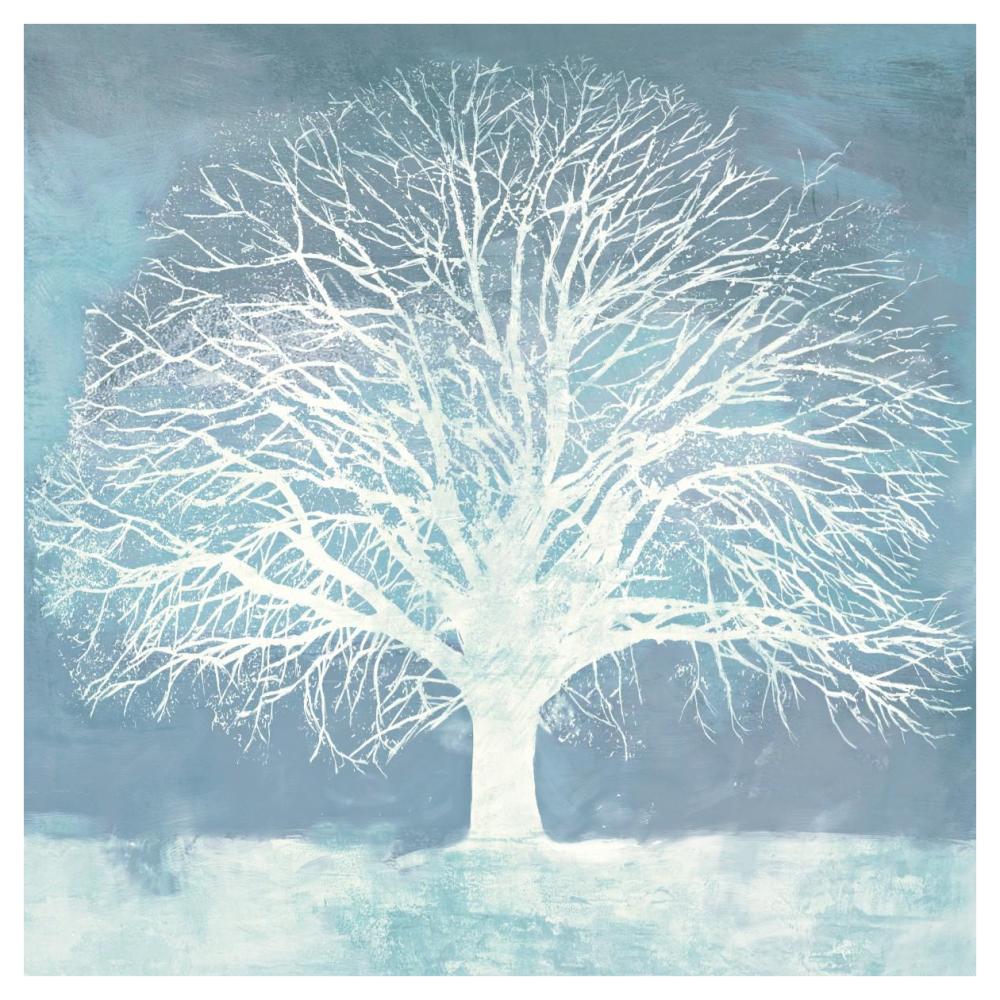 Aqua Oak-Paper Art-42"x42"