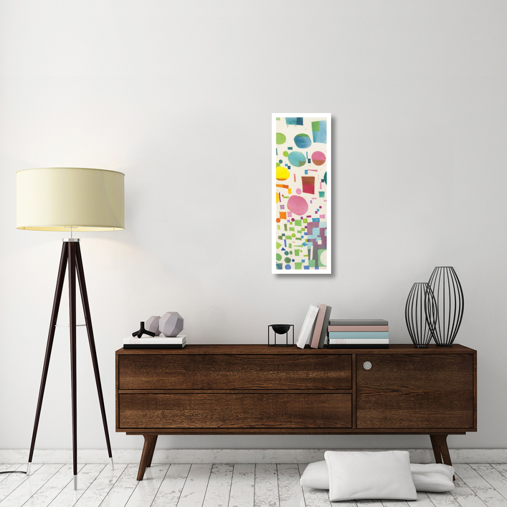 Multicolor Pattern IV-Paper Art-14&quotx38"