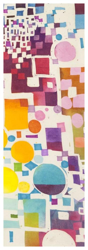 Multicolor Pattern III-Paper Art-26"x74"