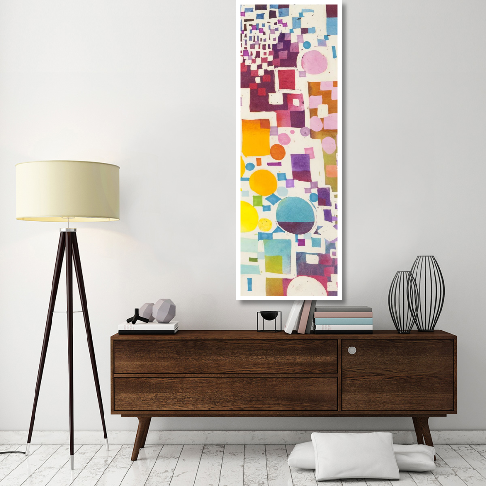 Multicolor Pattern III-Paper Art-26&quotx74"