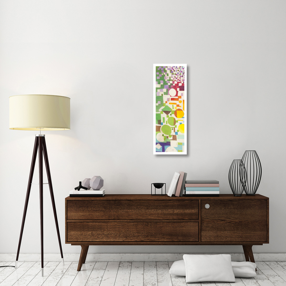 Multicolor Pattern II-Paper Art-14&quotx38"