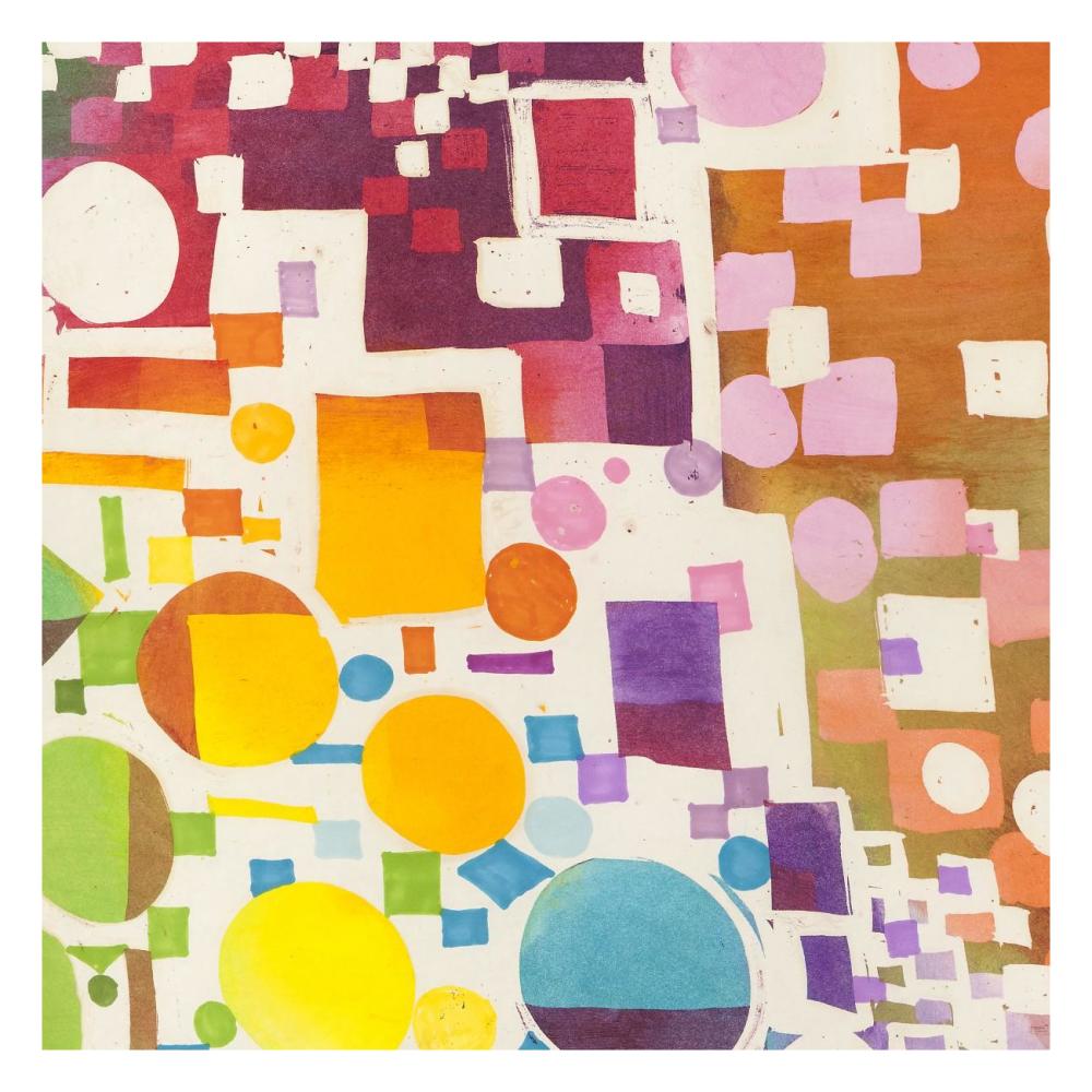 Glam Slam II-Paper Art-26"x26"