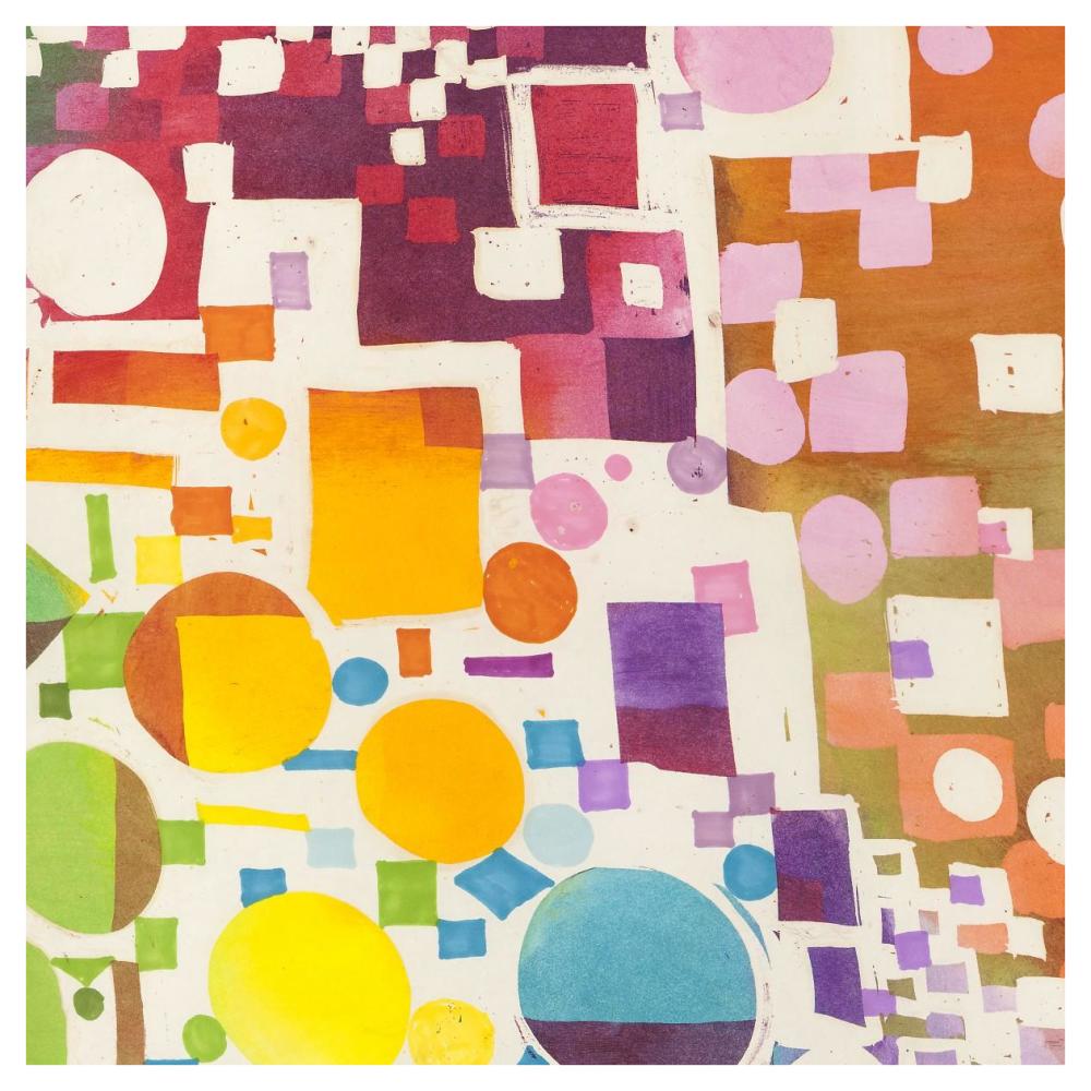 Glam Slam II-Paper Art-42"x42"