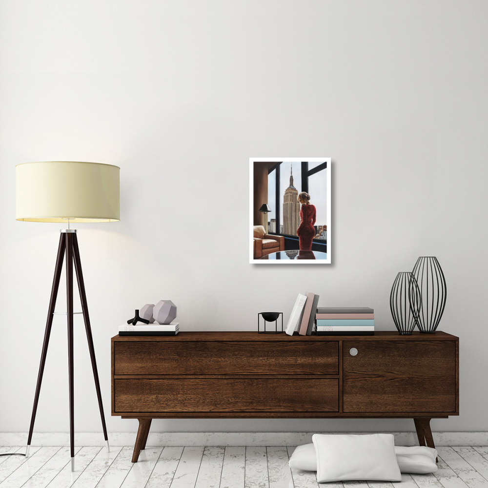 Interior in NYC-Paper Art-20&quotx26"