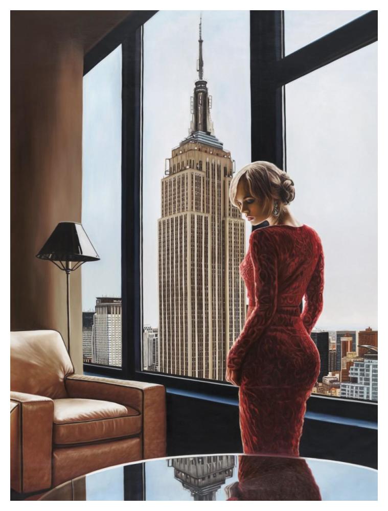 Interior in NYC-Paper Art-38"x50"