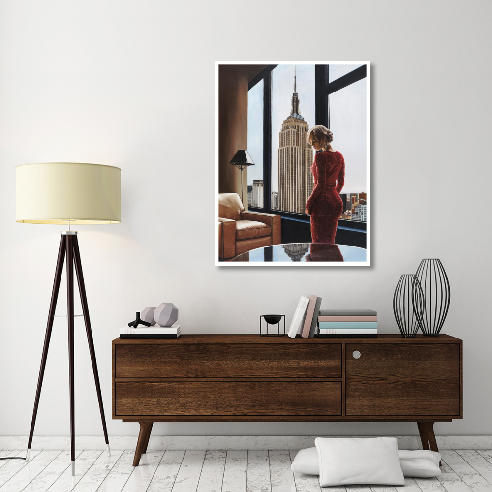 Interior in NYC-Paper Art-38&quotx50"