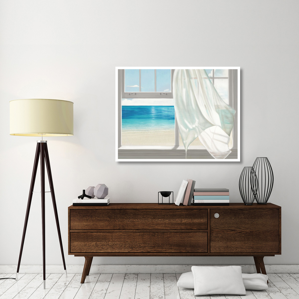 Emerald Seascape (detail)-Paper Art-50&quotx38"