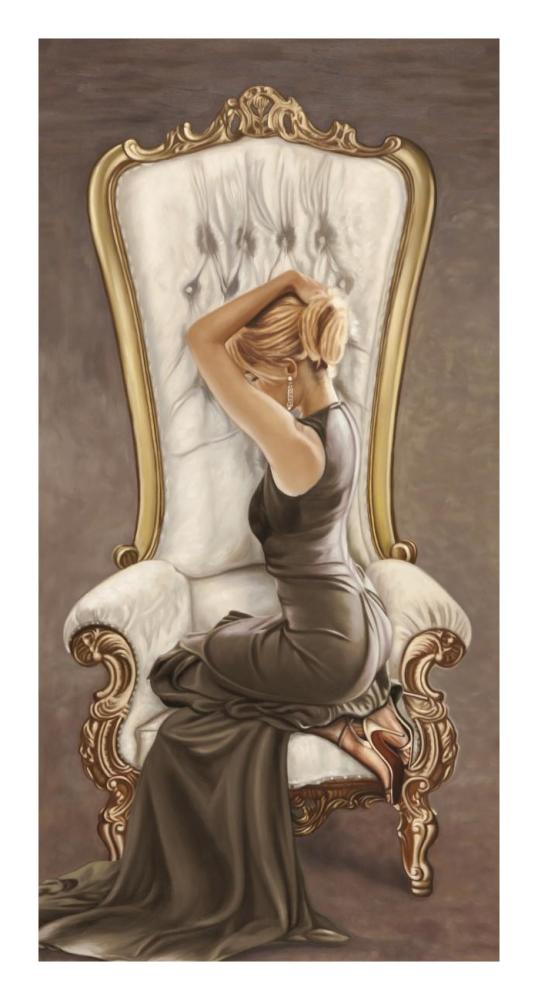 Beautiful Queen II-Paper Art-14"x26"