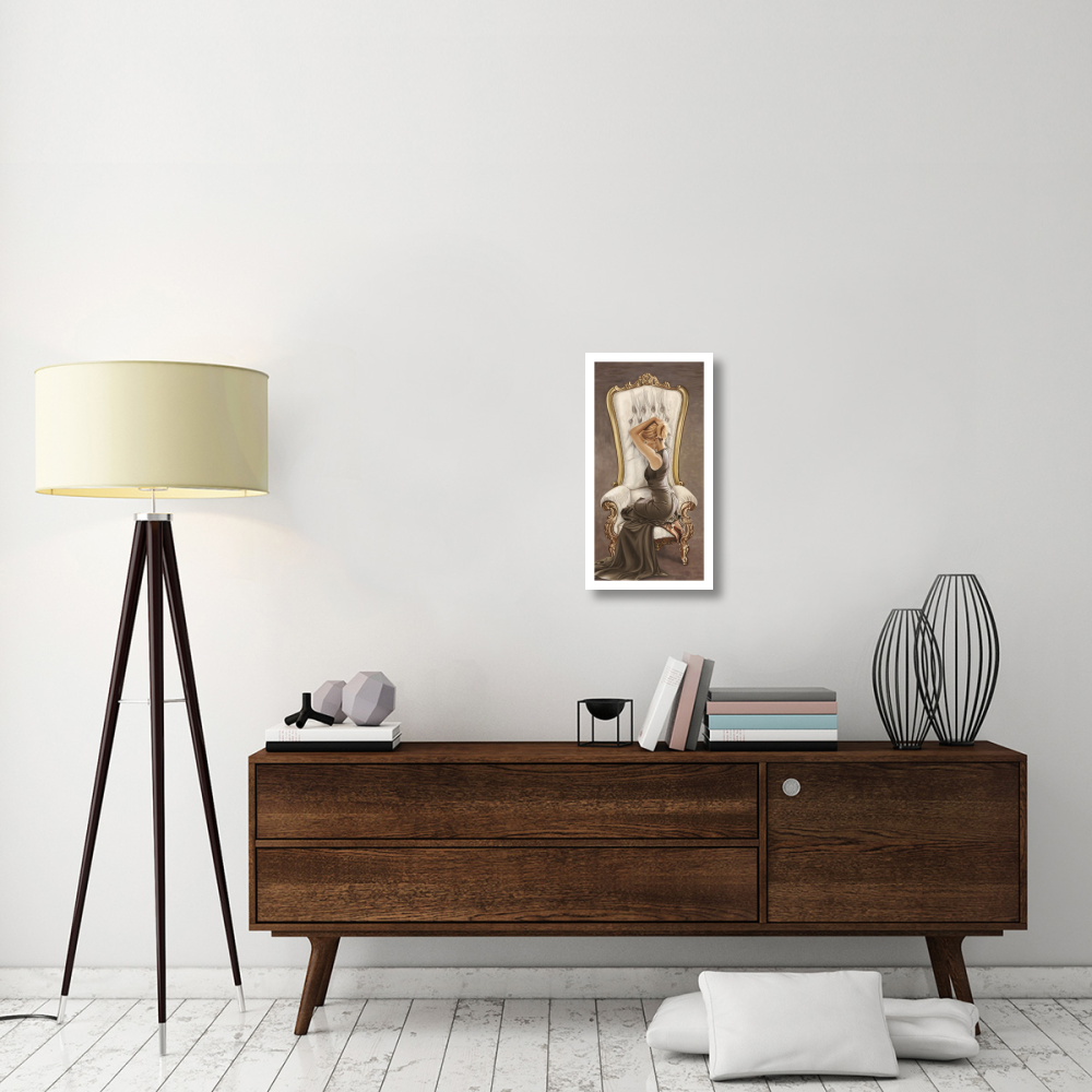 Beautiful Queen II-Paper Art-14&quotx26"