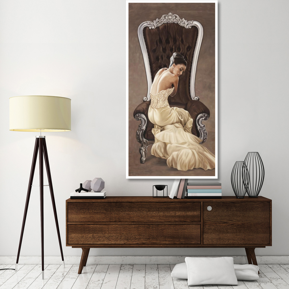 Beautiful Queen I-Paper Art-38&quotx74"
