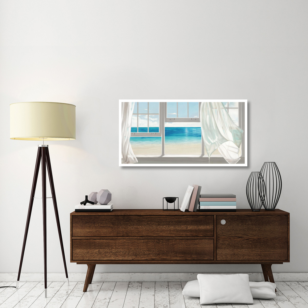 Emerald Seascape-Paper Art-50&quotx26"